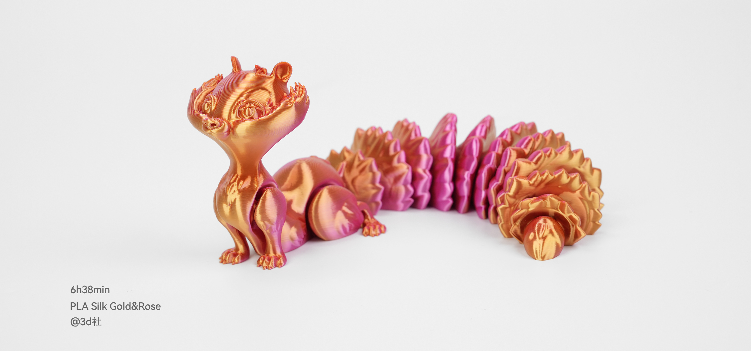 Flashforge Adventurer 5M Rapid Printing Squirrel by PLA Silk Filament