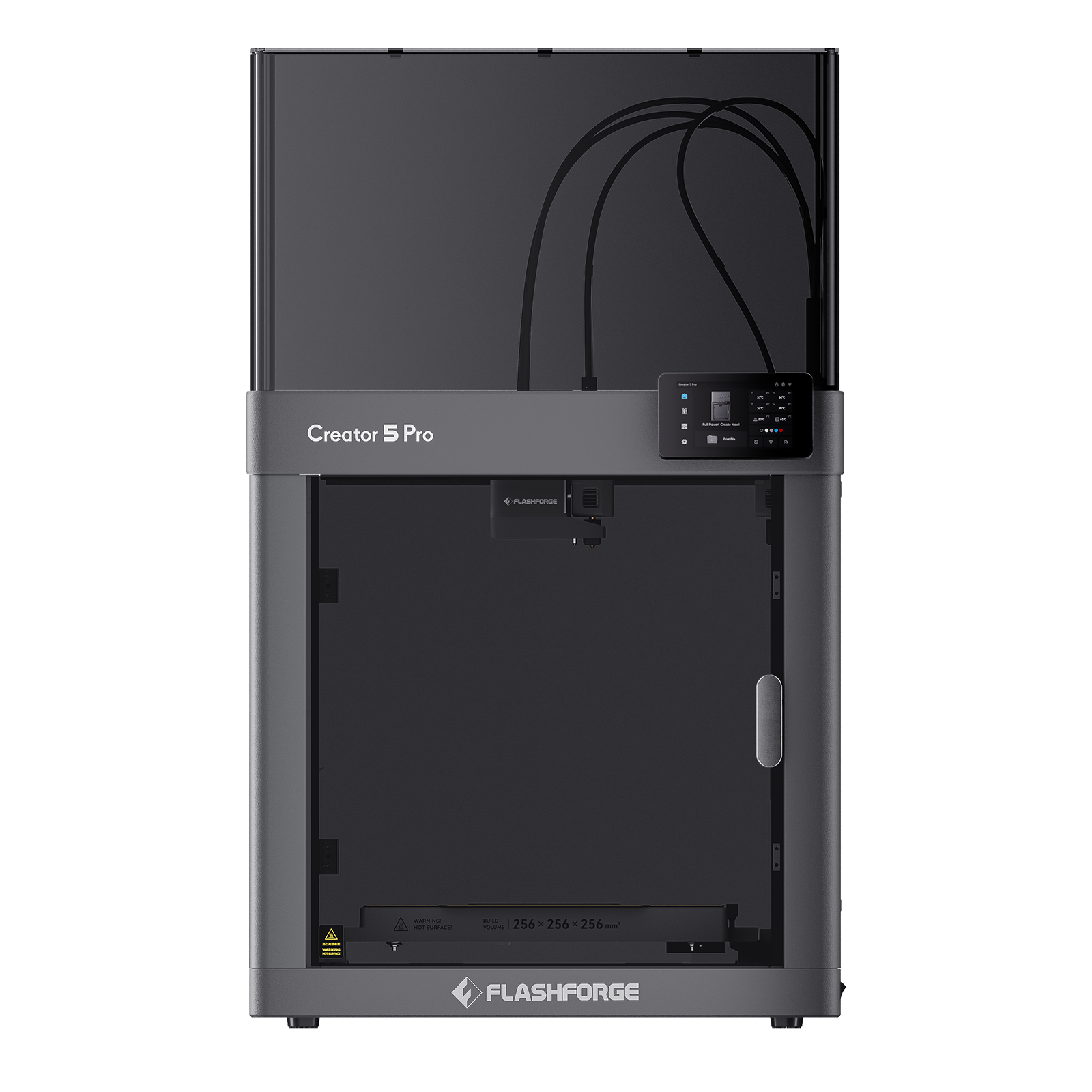 Flashforge Creator 5 Pro 4-Toolheads Enclosed Multi-Color 3D Printer | 500% Faster, Zero Purge Waste