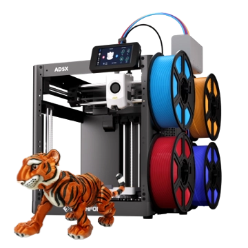 Adventurer 5X 3D printer, slight side view