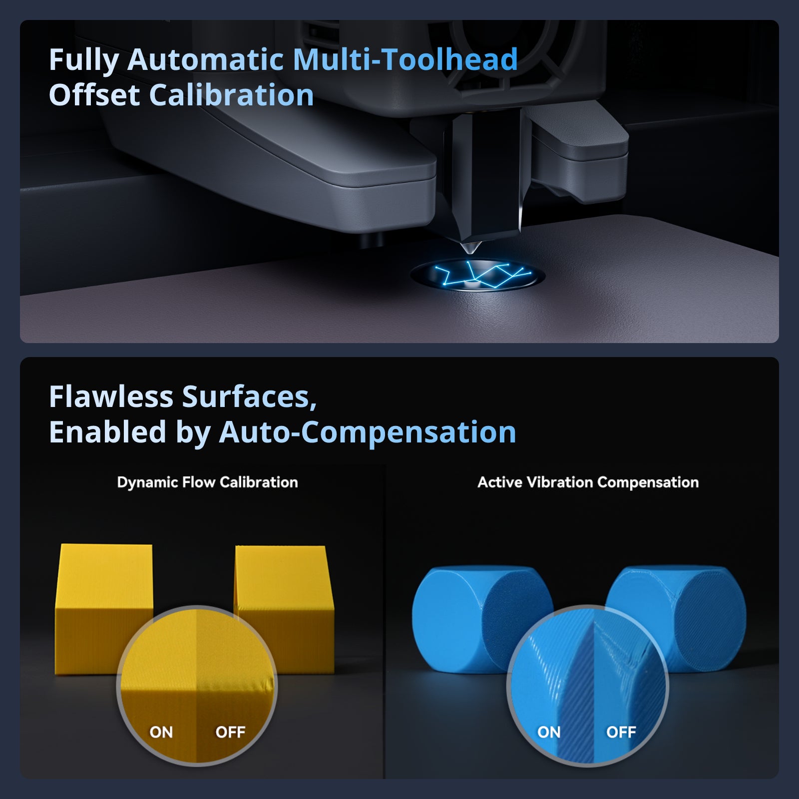 Flashforge Creator 5 | 4 Toolheads Multi-Color 3D Printer | 500% Faster, Zero Purge Waste