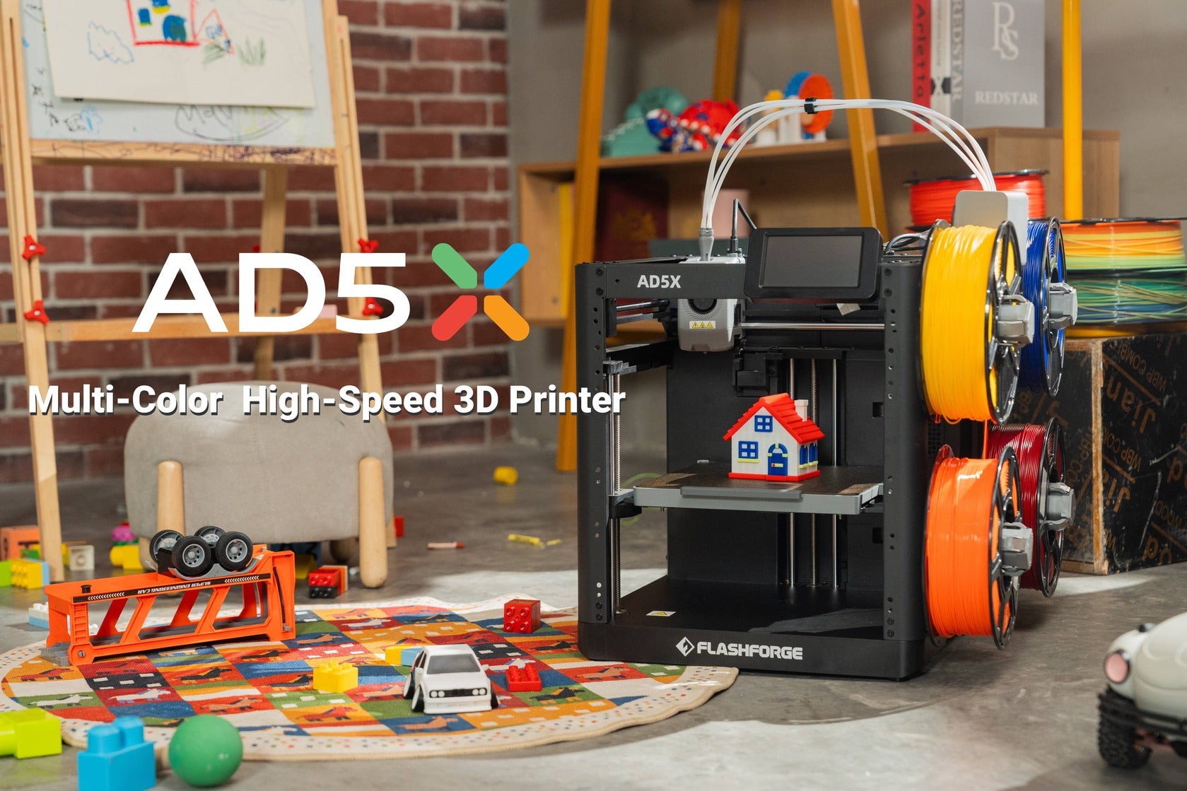 Flashforge AD5X – Multi-Color 3D Printing with Precision & Efficiency