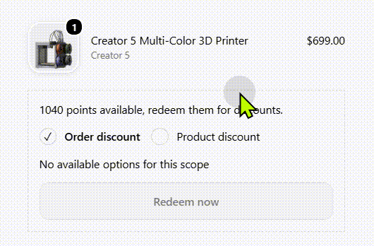 How to use points discount