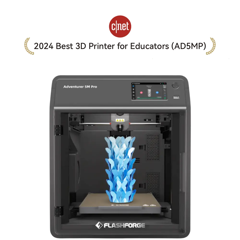 Flashforge 3D Printer CA AD5M with CNET 2024 Best 3D Printer for Educators in 3D Printers Navigation 