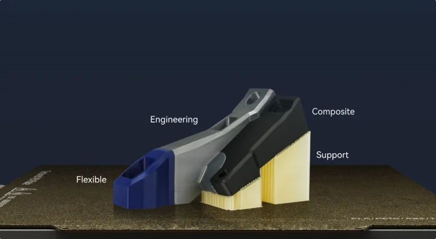 Multi-Material Structures In A Single Pass