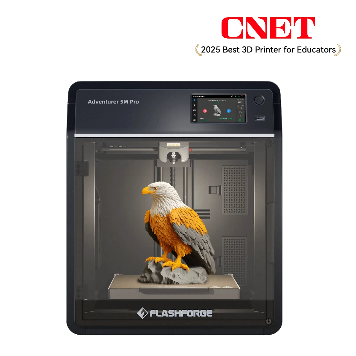 Flashforge Adventurer 5M Pro 3D Printer, Enclosed CoXY Metal Structure, Safe for Home Use