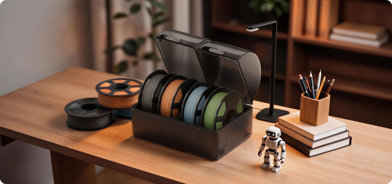 PLA, PETG, ABS, TPU, PC, PA, and fiber-reinforced materials