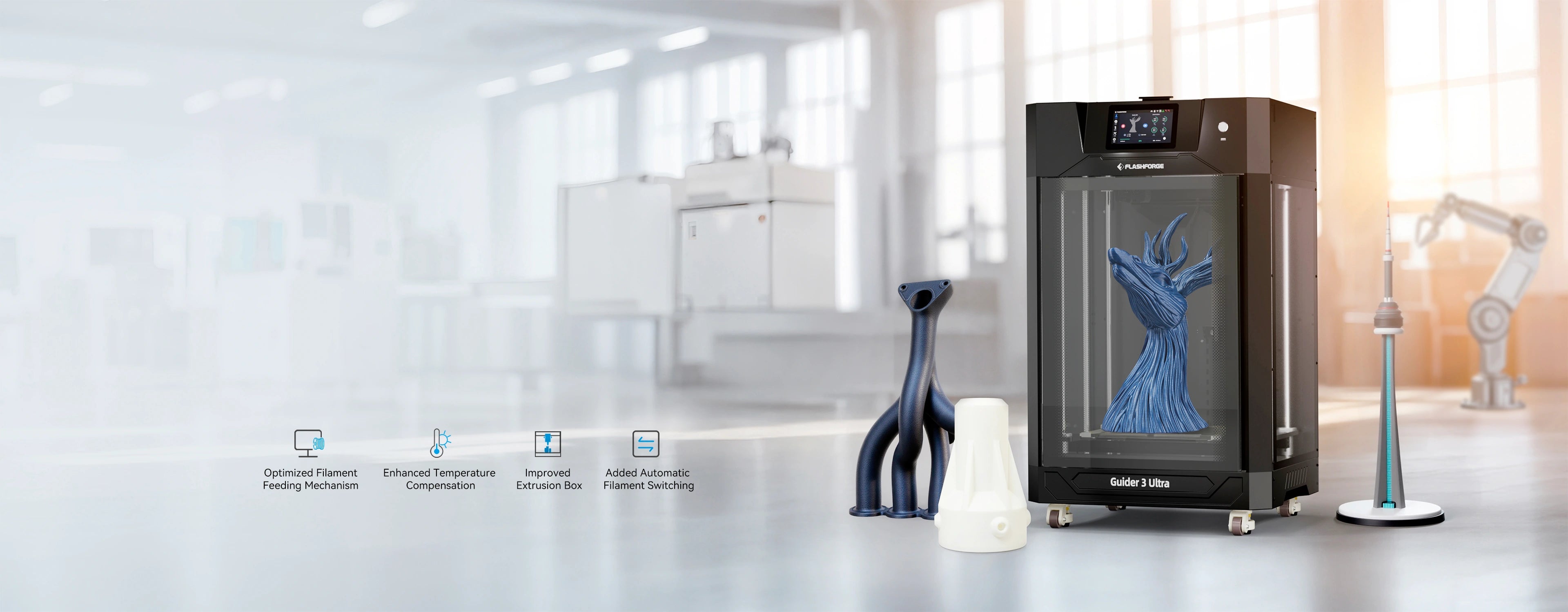 Flashforge Guider 3 Ultra with updated vision